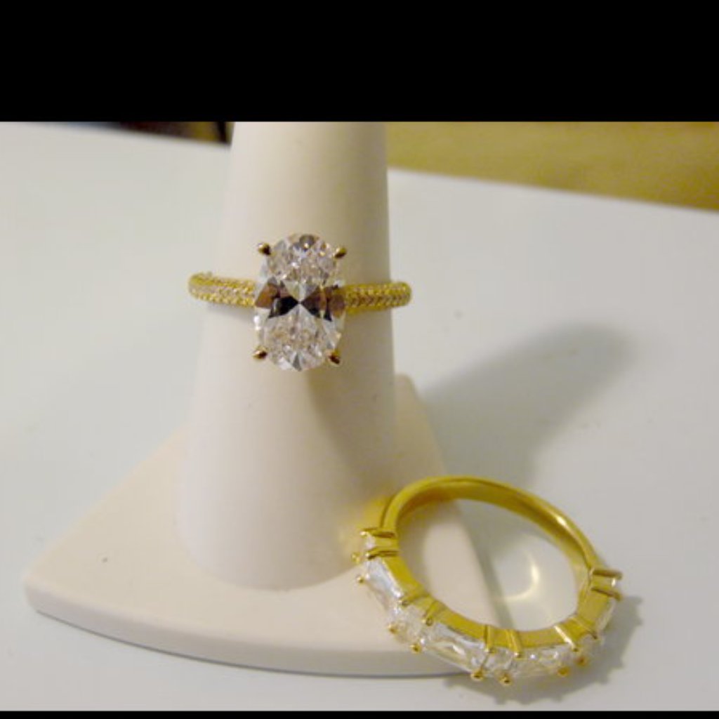 Diamonique Simulated Diamond Ring Eternity Band 39$